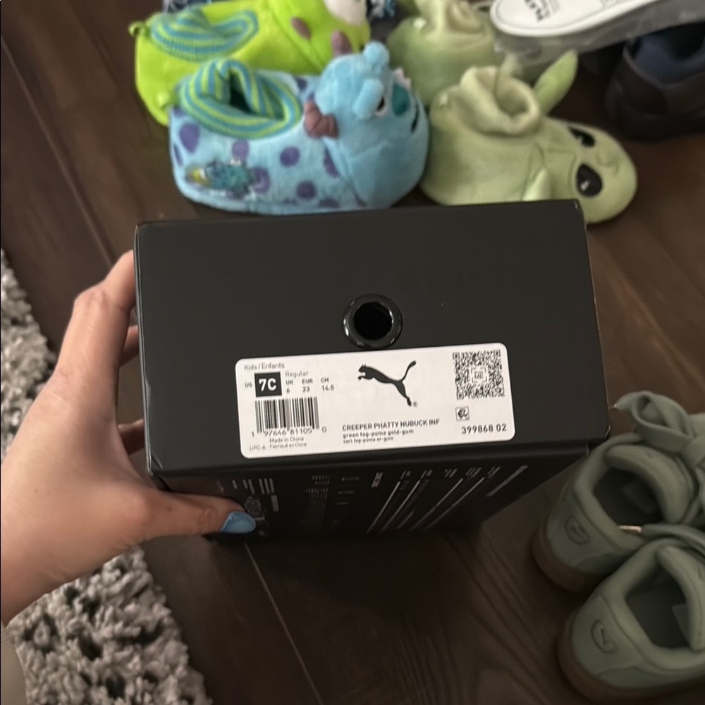 Puma Fenty Kids Shoes - Green - size 7C - Picture 7 of 7